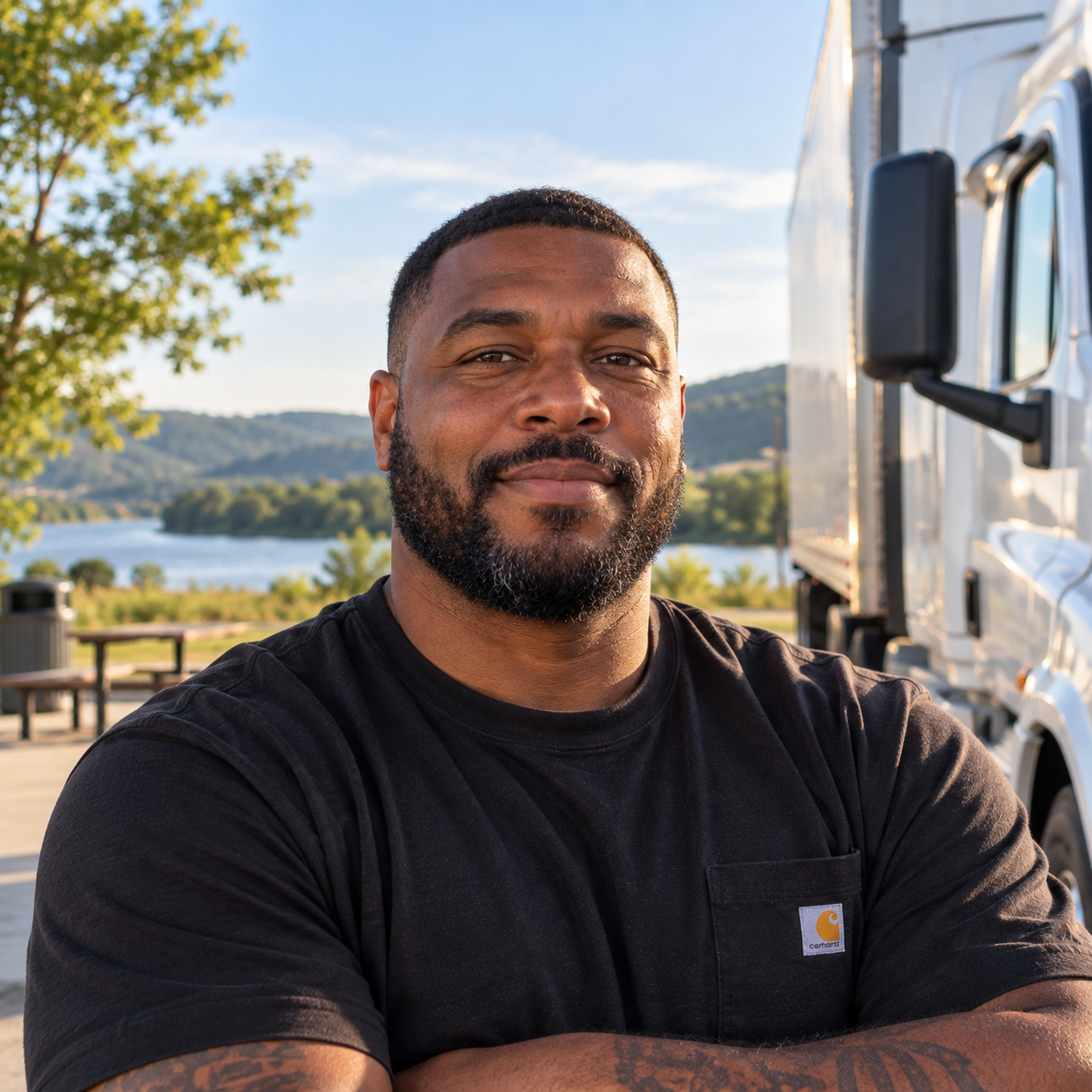 Headshot of Darnell W., Cadence Premier Cargo lease-to-own driver